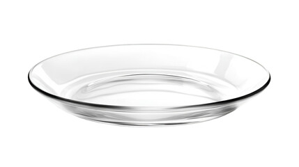 Elegant clear glass bowl for serving food or decoration
