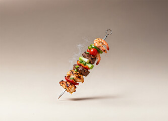 꼬치, 꼬치구이, 술안주, 소풍, 야외 음식, 길거리 음식, 먹을것, 성탄, 야채, 굽다, 바베큐, 고기꼬치