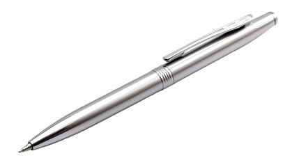 Sleek silver ballpoint pen for professional writing needs