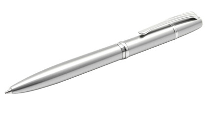 Sleek silver ballpoint pen for professional writing needs