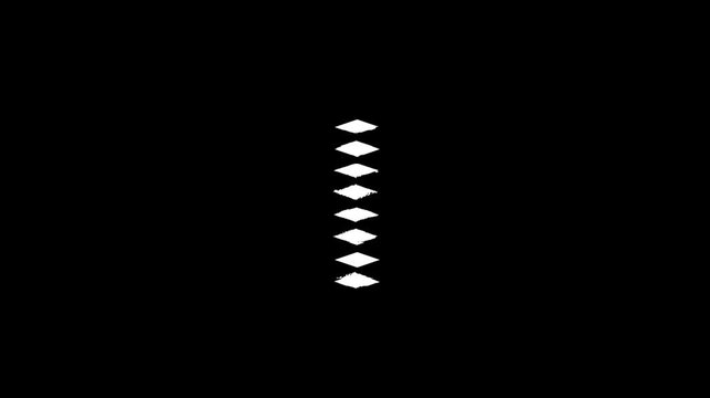 Glitch Looping Buffering Animation With Motion On Dark Background.