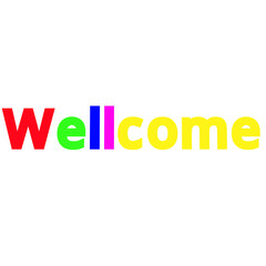 Bright & Colorful Wellcome text Image – Stylish Multicolor Thank You Graphic Design for Social Media Posts, Greeting Cards, Status & Creative Projects