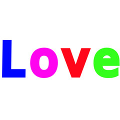 Bright & Colorful Love Image – Stylish Multicolor Thank You Graphic Design for Social Media Posts, Greeting Cards, Status & Creative Projects