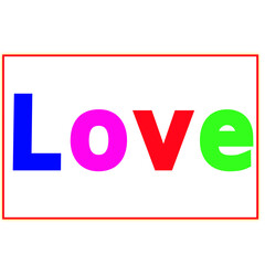 Bright & Colorful Love Image – Stylish Multicolor Thank You Graphic Design for Social Media Posts, Greeting Cards, Status & Creative Projects