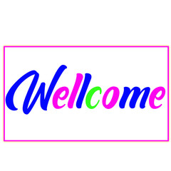 Bright & Colorful Wellcome Image – Stylish Multicolor Thank You Graphic Design for Social Media Posts, Greeting Cards, Status & Creative Projects