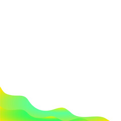 Abstract Wavy Gradient Border Design