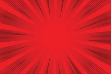 Abstract red comic background - Comic Style