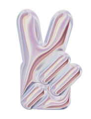 Iridescent Peace sign Icon 