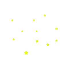 Shining Yellow Star Illustration