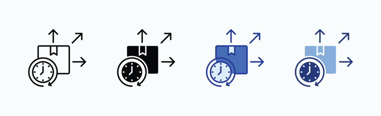 Release icon sheet multiple style collection isolated vector