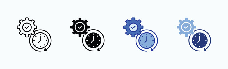 Discipline icon sheet multiple style collection isolated vector