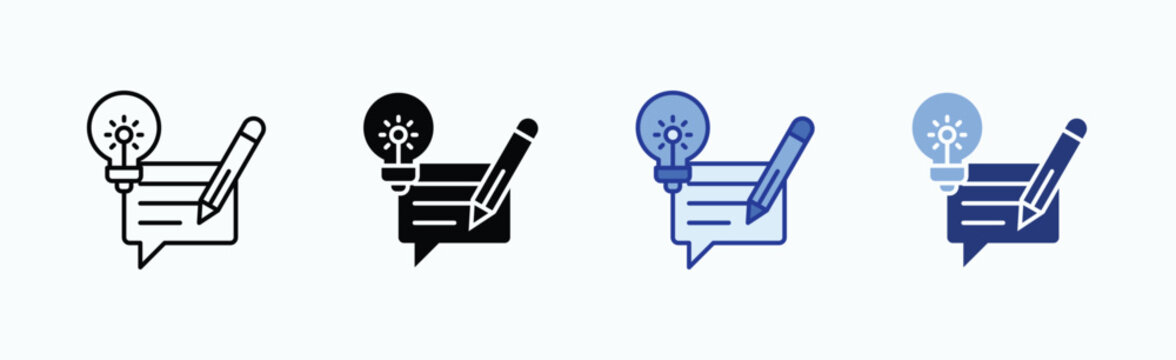 Description icon sheet multiple style collection isolated vector