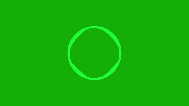 3D Glowing Musical Audio Spectrum, 4k Audio waveform equalizer spectrum Isolated Background, audio bar, audio visualizer on green background, 4k animation. Alpha channel, spectrum audio animation