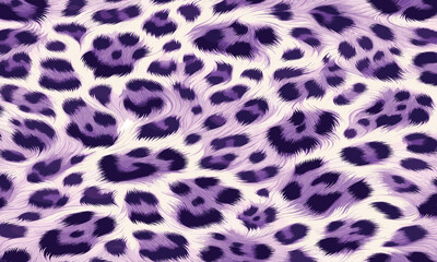 Obraz premium Trendy purple leopard background vector inspired by natural fur pattern great choice for fashion branding, stylish textiles, interior decor, and creative use.