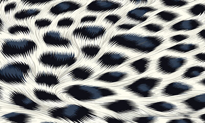 White leopard fur pattern texture vector with camouflage background ideal for decorative wallpapers, fashion clothing, and interior design projects.