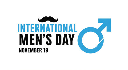 international men's day design for background, banner, poster, or sticker