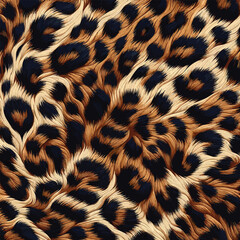 Seamless Animal Wildlife Skin Pattern. Leopard Fur Camouflage Background. Leopard Skin Texture Pattern Vector, refined theme for fashion and textile.