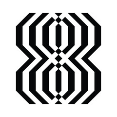 Abstract Geometric Optical Illusion