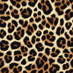 Seamless Animal Wildlife Skin Pattern. Leopard Fur Camouflage Background. Leopard Skin Texture Pattern Vector, abstract motif for fashion and textile.