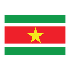 National flag of Suriname, a South American country