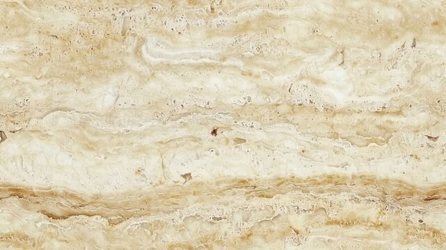 Seamless pedestal beige travertine stone texture with natural patterns. Horizontal Dynamic background loop.