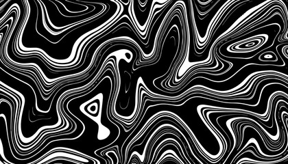 Black and white abstract background. Liquid acrylic marble texture