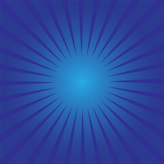 Blue sunburst background design