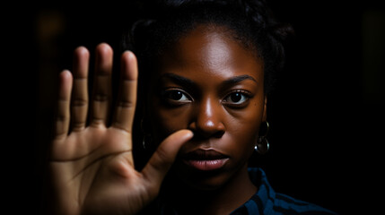 Stop Gesture Portrait