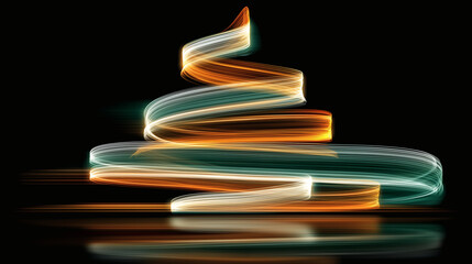 Neon Spiral Tree