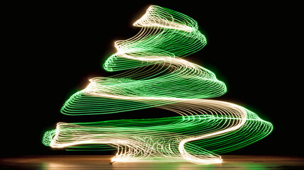 Green Light Christmas Tree
