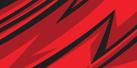 Abstract background with red spikes and zigzag line pattern and some copy space area