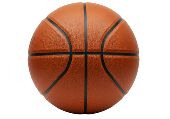 Fototapeta premium Isolated Orange Basketball for Sports Practice or Play, Indoor Game, Competition Equipment