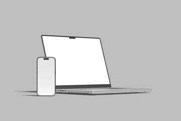 Laptop and Phone Screen Mockup