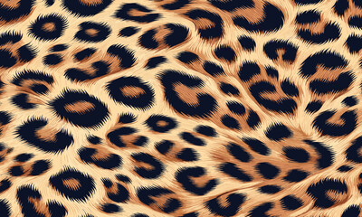 Seamless Animal Wildlife Skin Pattern. Leopard Fur Camouflage Background. Leopard Skin Texture Pattern Vector, rich finish for digital and print use.