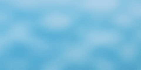 Abstract bright blue sky background with fluffy white clouds on a sunny clear day