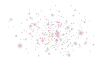 Dust glowing sparkle magic glitter wave softly floating in bright background.
