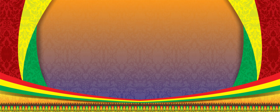 Riau Melayu motif banner background