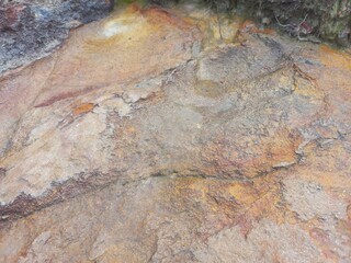 Sediment stone with unique texture that experiencing erosion 