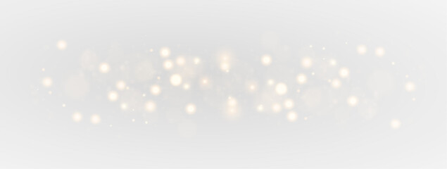 Magic golden dust sparkle particles floating softly under bright starlight.
