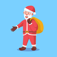Santa Claus with Gift Sack 