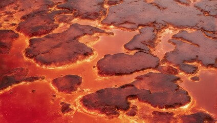 Molten Lava Flow - A Fiery Landscape of Earths Inner Heat.