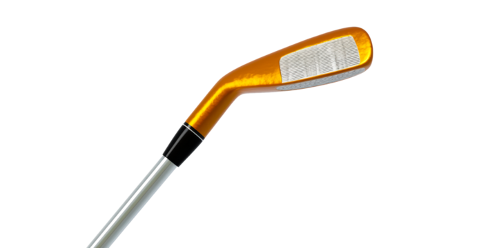 Golden Golf Club Head with Silver Shaft