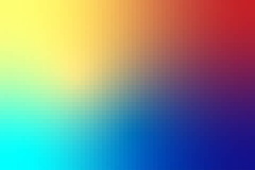 Vibrant rainbow gradient background blending red, blue, yellow, and green hues, bright colorful digital wallpaper ideal for abstract art, modern design, and futuristic visual creativity