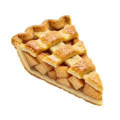 Indulge in a delicious slice of homemade apple pie, showcasing flaky golden crust and sweet cinnamon apple filling, perfect for cozy moments.