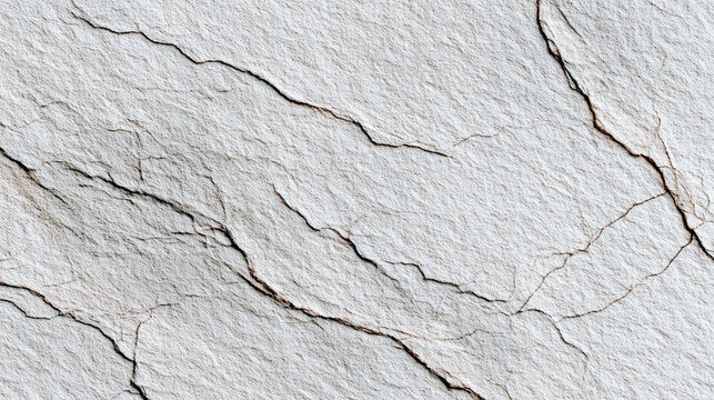 The intricate texture of a cracked stone surface. The pattern of cracks creates a unique, natural design