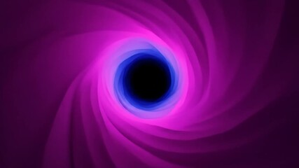 An abstract image featuring a spiral of vibrant pink and purple tones converging into a dark void - Powered by Adobe