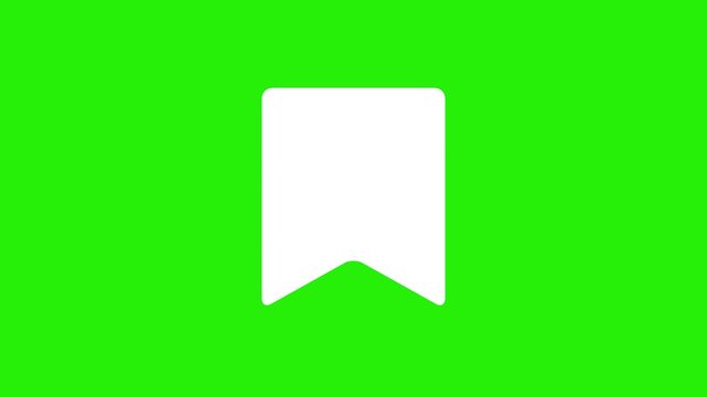 sale tag or banner animation with green screen
sale banner or bookmark icon animation with folding paper effect