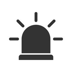 Siren icon isolated on transparent background