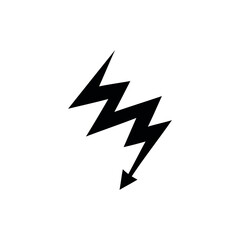 High Voltage Icon – Electrical Hazard and Energy Symbol
