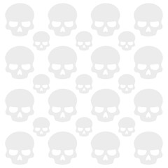 Skull icon isolated on transparent background